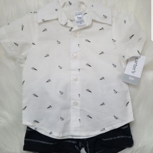 Carter's 3M Boys Shorts/Top Outfit